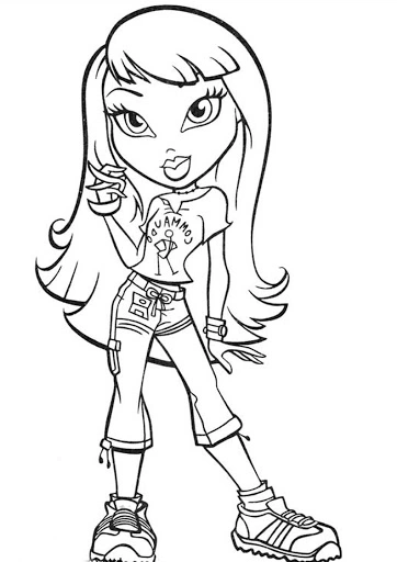 Coloring roblox girl
